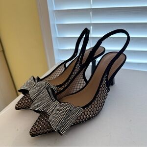 NEW INC International Concepts Black Mesh Shoes Size 6